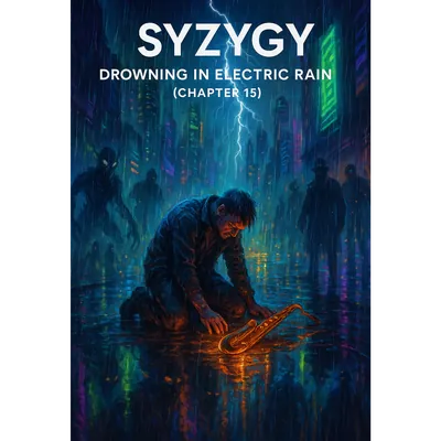 DROWNING IN ELECTRIC RAIN (Chapter 15) artwork from Neo-Noir City